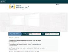 Tablet Screenshot of primeadvisors.com